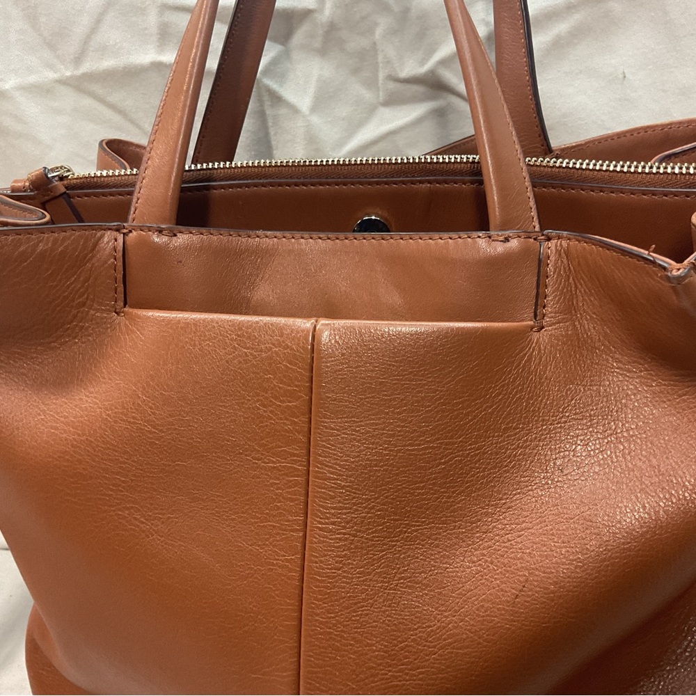 Cole Haan Grand Ambition Women's Brown Leather Handbag Sinch Top Shoulder Strap - Picture 5 of 12
